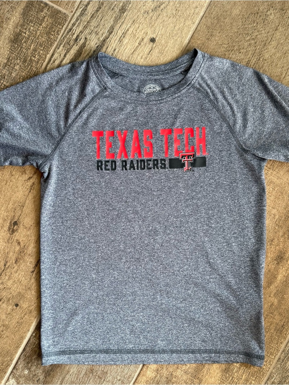 Rivalry Threads Texas Tech Gray & Red Kids Short Sleeve Tee